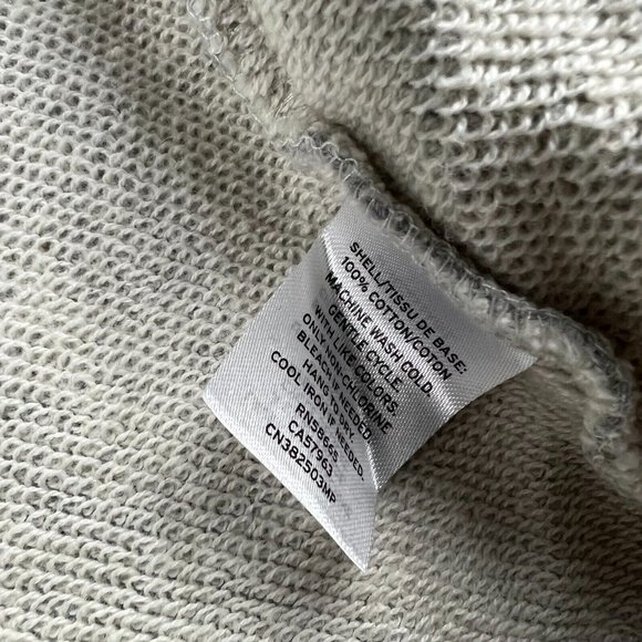 Caslon Sweater Women Crochet Cardigan Long Sleeve Open Gray Size Petite Medium - Picture 5 of 7